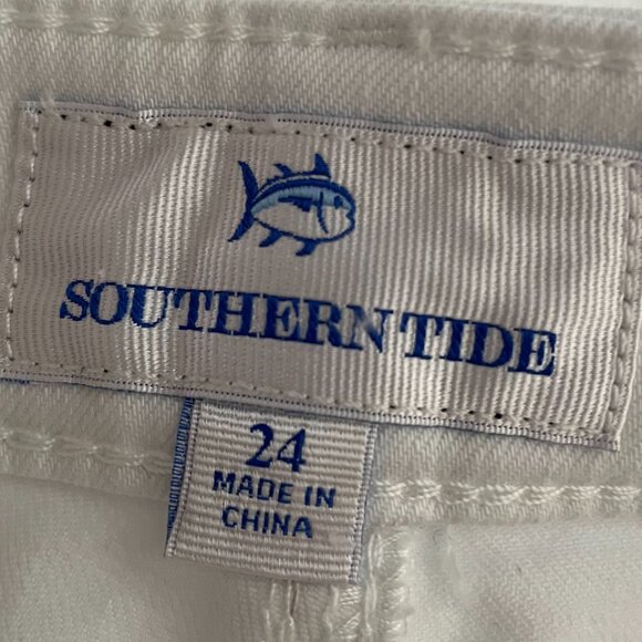 Southern Tide Shorts Adult 24W White Sophia Popsicle 2.5" Chino Casual Womens - Picture 13 of 15